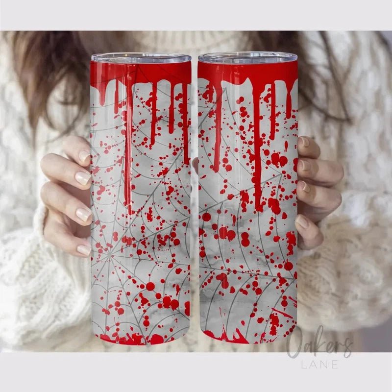 Halloween Blood Drops Personalized Tumbler - Oakers Lane