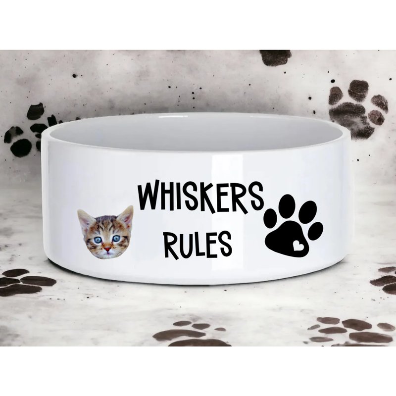 Personalized Dog Bowl | Photo Pet Food Bowl - Oakers Lane