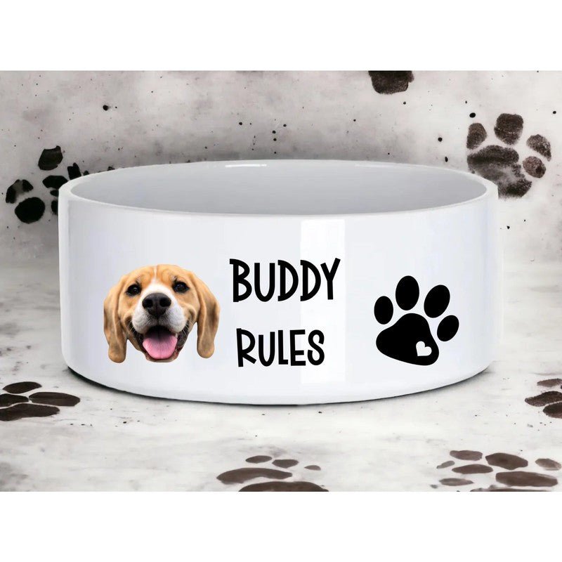 Personalized Dog Bowl | Photo Pet Food Bowl - Oakers Lane