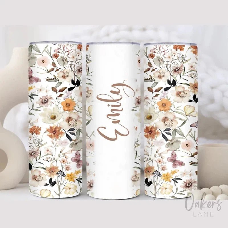 Wildflowers Personalized Tumbler - Oakers Lane