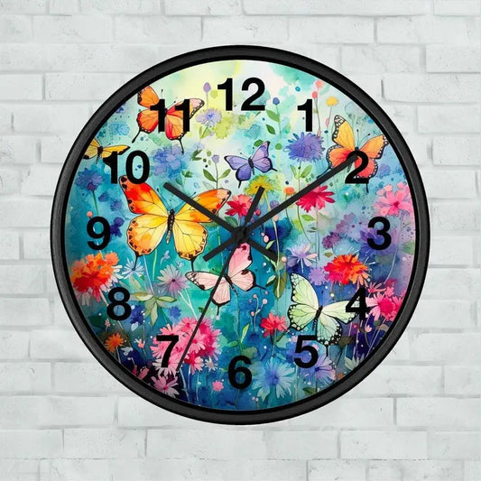 Wildflowers Round Wall Clock - Oakers Lane